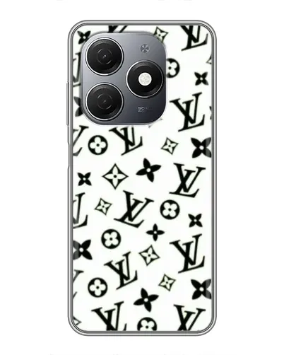 Чехол для TECNO Spark 20 с картинкой «Монохромный хаос LV»