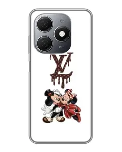 Чехол для TECNO Spark 20 с картинкой «LV и Микки Маус»