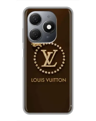 Чехол для TECNO Spark 20 с картинкой «LV — золотая печать»