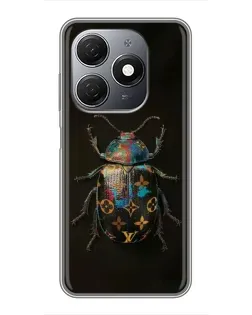 Чехол для TECNO Spark 20 с картинкой «LV — мраморный принт»