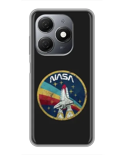 Чехол для TECNO Spark 20 с картинкой «NASA — эмблема миссии»