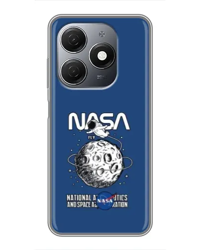 Чехол для TECNO Spark 20 с картинкой «NASA — лунная миссия»