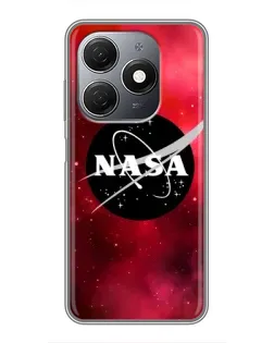 Чехол для TECNO Spark 20 с картинкой «NASA — красная туманность»