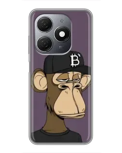Чехол для TECNO Spark 20 с картинкой «Bored Ape в кепке»