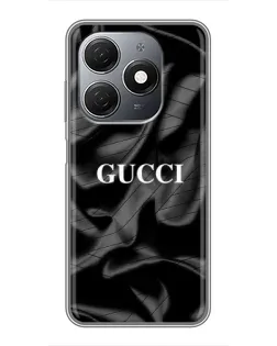 Чехол для TECNO Spark 20 с картинкой «Gucci — шелковые волны»
