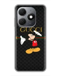 Чехол для TECNO Spark 20 с картинкой «Микки Маус Gucci»