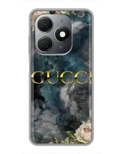 Чохол для TECNO Spark 20 з картинкою «Абстрактні квіти Gucci»
