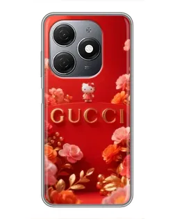 Чехол для TECNO Spark 20 с картинкой «Gucci — золотой сад»