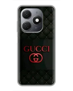 Чехол для TECNO Spark 20 с картинкой «Gucci — стеганый черный»