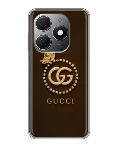 Чехол для TECNO Spark 20 с картинкой «Gucci — золотая бабочка»