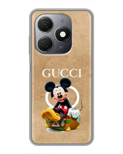 Чехол для TECNO Spark 20 с картинкой «Микки Маус Gucci — крафт»