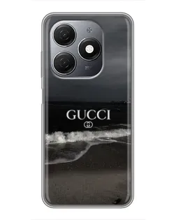 Чехол для TECNO Spark 20 с картинкой «Gucci — морской прибой»