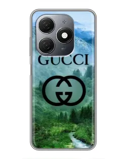 Чехол для TECNO Spark 20 с картинкой «Gucci — горный пейзаж»