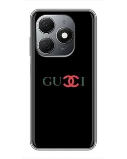 Чехол для TECNO Spark 20 с картинкой «Gucci — красный градиент»