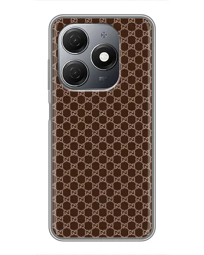 Чохол для TECNO Spark 20 з картинкою «Gucci — шоколадна сітка» Чохол для TECNO Spark 20 з картинкою «Gucci — шоколадна сітка»