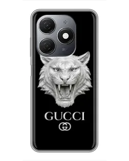 Чохол для TECNO Spark 20 з картинкою «Gucci — срібний лев» Чохол для TECNO Spark 20 з картинкою «Gucci — срібний лев»