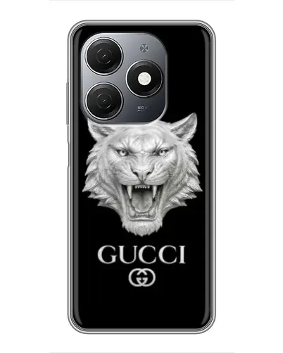Чохол для TECNO Spark 20 з картинкою «Gucci — срібний лев» Чохол для TECNO Spark 20 з картинкою «Gucci — срібний лев»