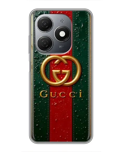 Чохол для TECNO Spark 20 з картинкою «Gucci — фірмова смуга та золото» Чохол для TECNO Spark 20 з картинкою «Gucci — фірмова смуга та золото»