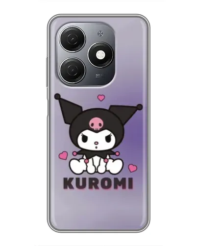 Чохол для TECNO Spark 20 з картинкою «Kuromi — фіолетовий арт»