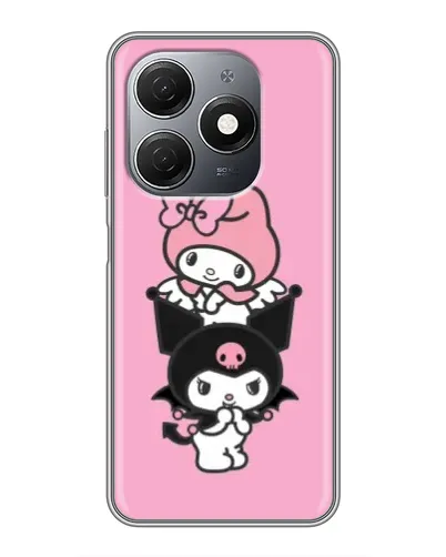 Чохол для TECNO Spark 20 з картинкою «Тріо My Melody та Kuromi»