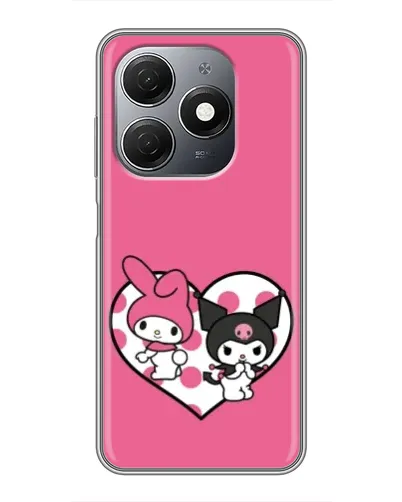 Чохол для TECNO Spark 20 з картинкою «Kuromi та My Melody»