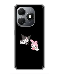 Чехол для TECNO Spark 20 с картинкой «My Melody и Kuromi»