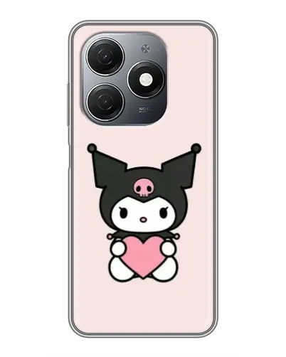 Чохол для TECNO Spark 20 з картинкою «Kuromi та серце»