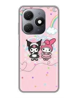 Чехол для TECNO Spark 20 с картинкой «My Melody и Kuromi»