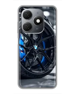 Чохол для TECNO Spark 20 з картинкою «Колесо BMW зблизька»