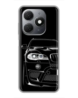 Чохол для TECNO Spark 20 з картинкою «Темний силует BMW»