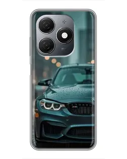 Чохол для TECNO Spark 20 з картинкою «BMW у вогнях міста»