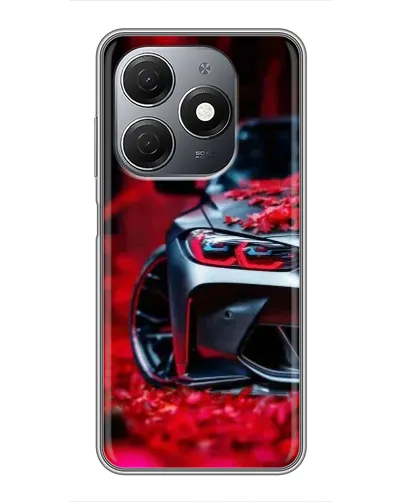 Чохол для TECNO Spark 20 з картинкою «Спортивна BMW та квіти» Чохол для TECNO Spark 20 з картинкою «Спортивна BMW та квіти»