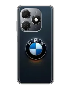 Чохол для TECNO Spark 20 з картинкою «Логотип BMW — мінімалізм»