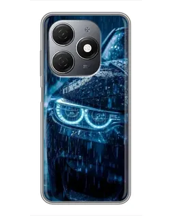 Чехол для TECNO Spark 20 с картинкой «BMW под дождем»