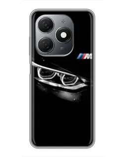 Чехол для TECNO Spark 20 с картинкой «BMW — взгляд тигра»