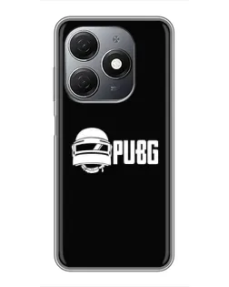 Чехол для TECNO Spark 20 с картинкой «PUBG — классический лого»