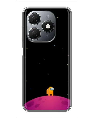 Чехол для TECNO Spark 20 с картинкой «Одинокий герой на планете»
