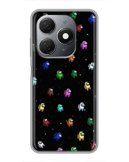 Чехол для TECNO Spark 20 с картинкой «Экипаж Among Us»