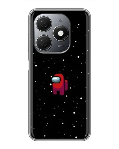 Чехол для TECNO Spark 20 с картинкой «Красный Among Us»