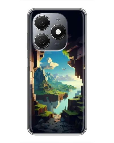 Чехол для TECNO Spark 20 с картинкой «Вид из пещеры»