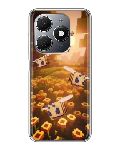 Чехол для TECNO Spark 20 с картинкой «Поле подсолнухов»
