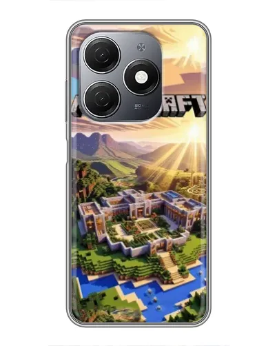 Чехол для TECNO Spark 20 с картинкой «Minecraft панорама»