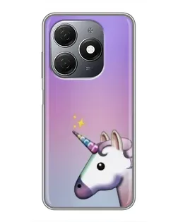 Чехол для TECNO Spark 20 с картинкой «Единорог градиент»