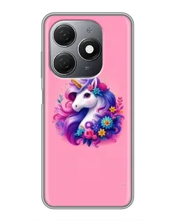 Чехол для TECNO Spark 20 с картинкой «Сказочный единорог»