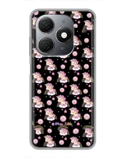 Чехол для TECNO Spark 20 с картинкой «Magic Unicorn паттерн»