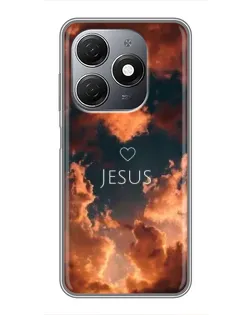 Чехол для TECNO Spark 20 с картинкой «Сияние Имени Jesus»