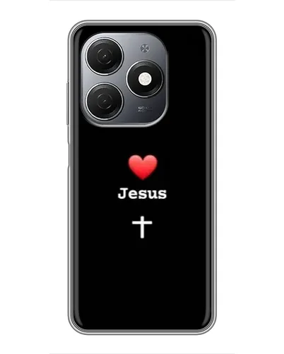 Чехол для TECNO Spark 20 с картинкой «Сердце - Jesus»