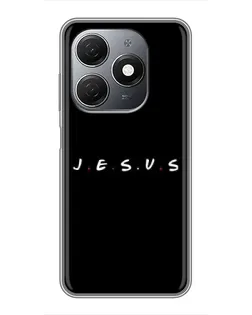 Чехол для TECNO Spark 20 с картинкой «Точки веры J.E.S.U.S.»