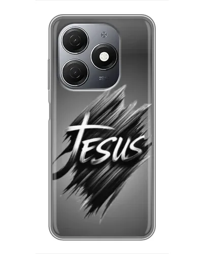 Чехол для TECNO Spark 20 с картинкой «Надпись Jesus Graffiti»