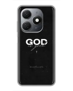 Чехол для TECNO Spark 20 с картинкой «GOD — Бог над всем»